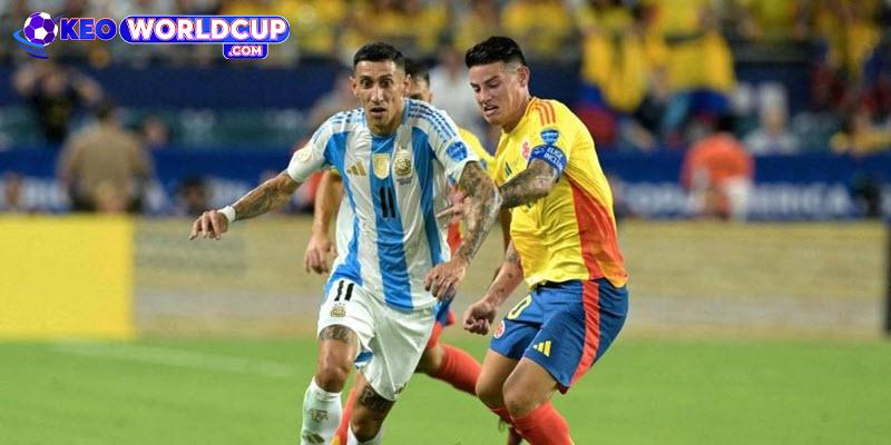 tỷ lệ kèo Argentina vs Colombia