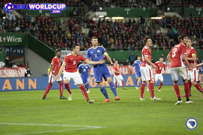tỷ lệ cá cược vòng loại world cup Bosnia & Herzegovina vs Áo