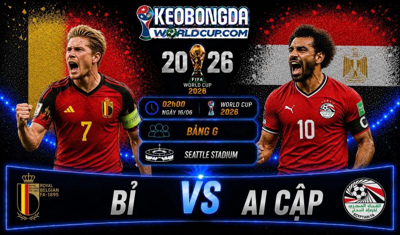 Soi kèo Bỉ vs Ai Cập 02h00 ngày 16/06: