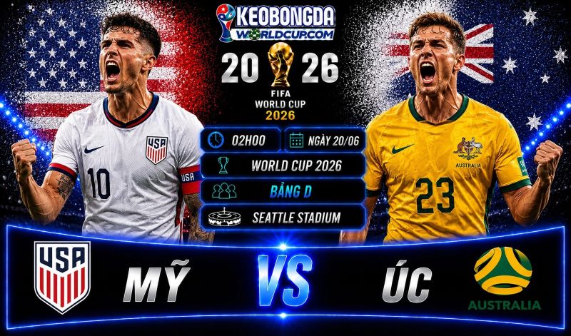 Soi kèo Mỹ vs Úc, 02h00 ngày 20/06, World Cup